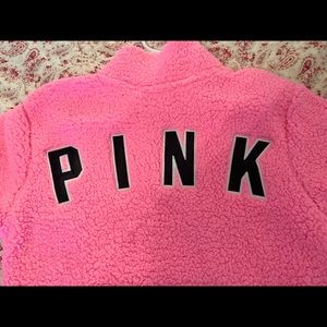 Victoria’s Secret PINK Sherpa Quarter Zip Jacket